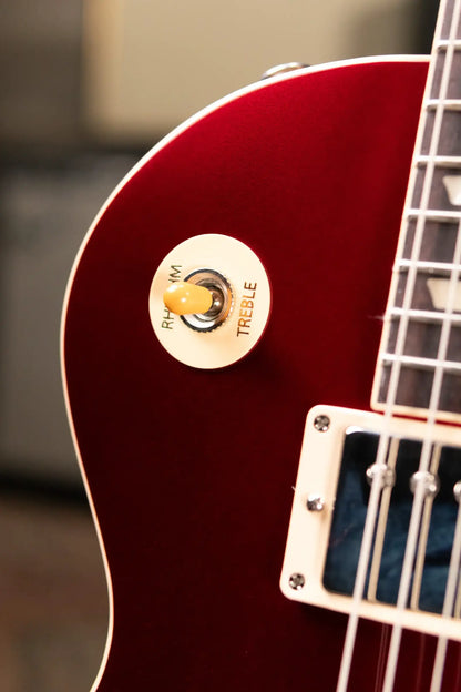 Gibson Les Paul Standard 50s Plain Top Electric Guitar - Sparkling Burgundy Top with Hardshell Case