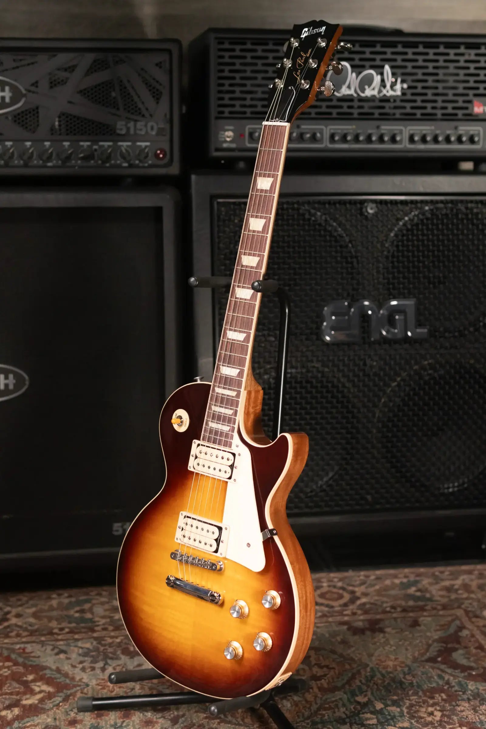 Gibson Les Paul Standard 60s Double Trouble (1 of 500) Electric Guitar - Vintage Tobacco Burst Gloss with Hardshell Case