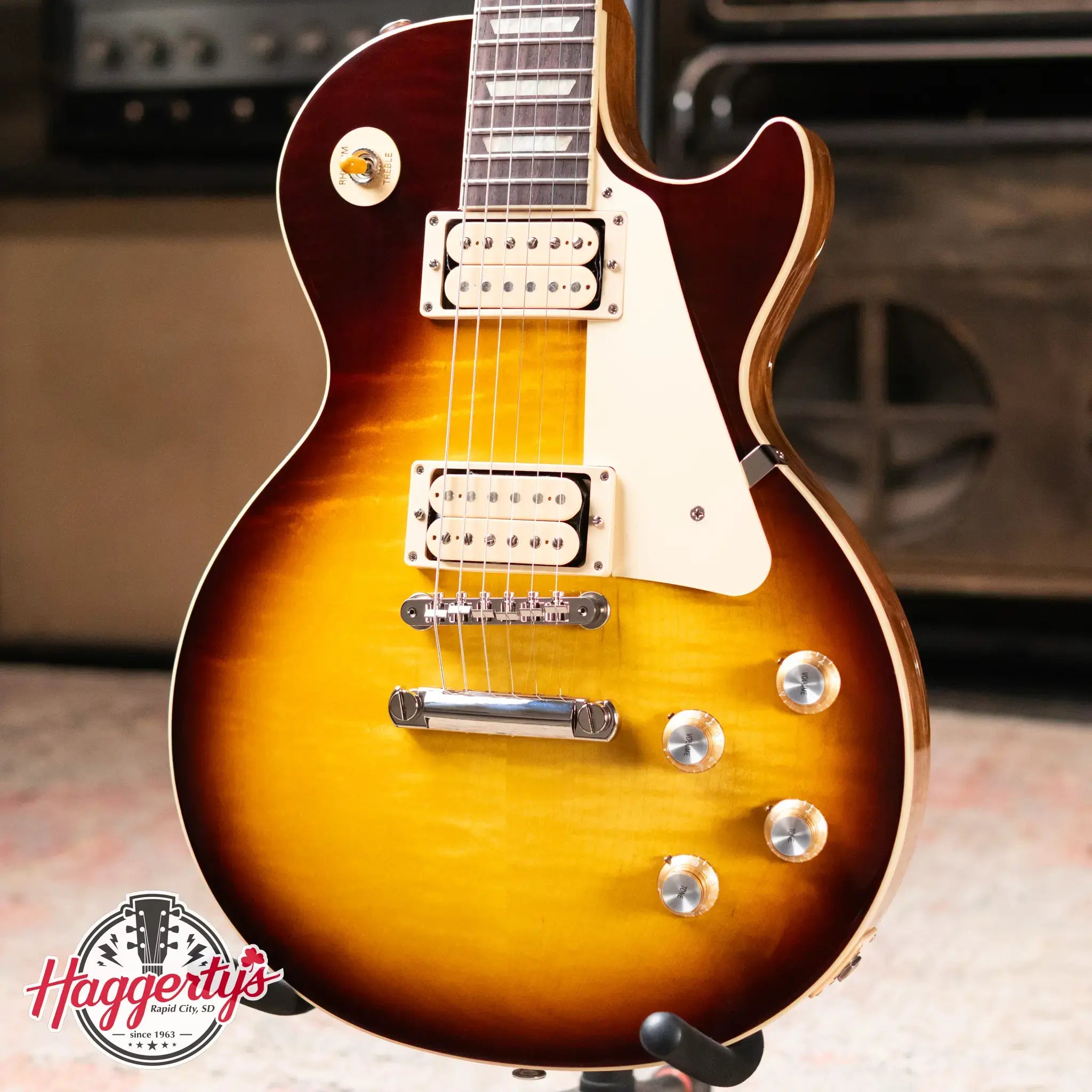 Gibson Les Paul Standard 60s Double Trouble (1 of 500) Electric Guitar - Vintage Tobacco Burst with Hardshell Case