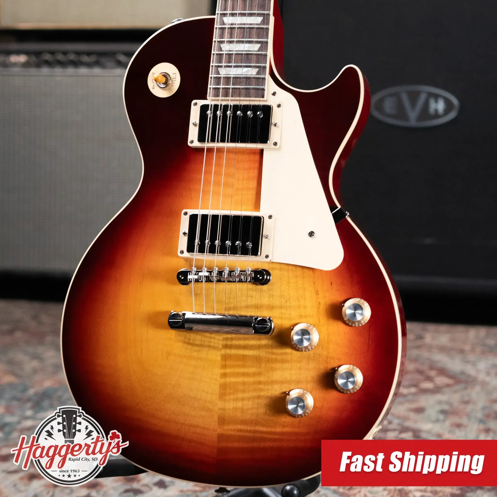 Gibson Les Paul Standard '60s Electric Guitar - Bourbon Burst with Hardshell Case