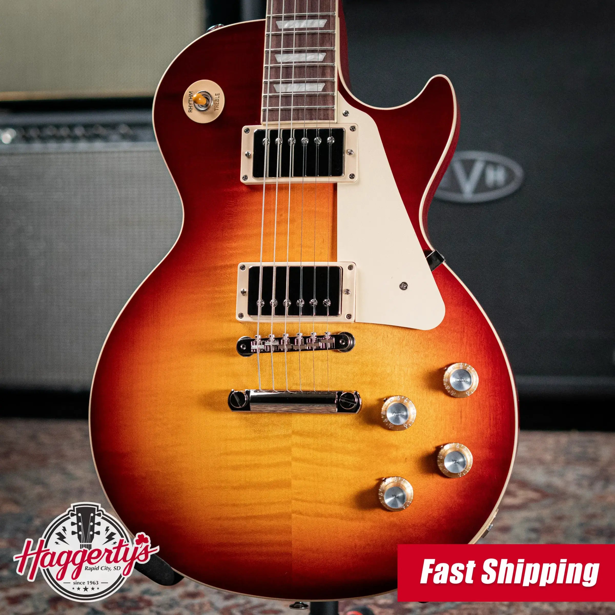 Gibson Les Paul Standard '60s Electric Guitar - Bourbon Burst with Hardshell Case
