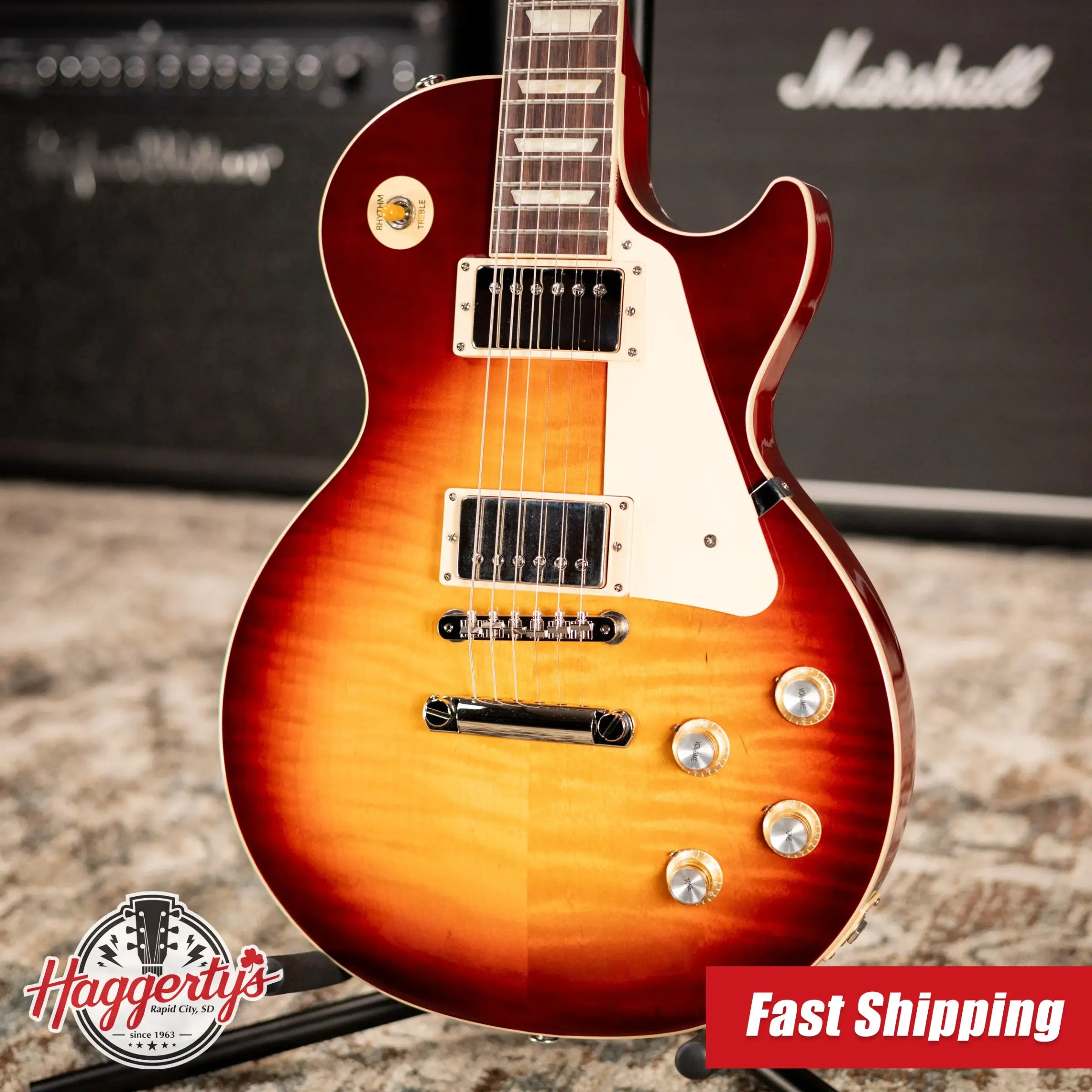 Gibson Les Paul Standard '60s Electric Guitar - Bourbon Burst with Hardshell Case
