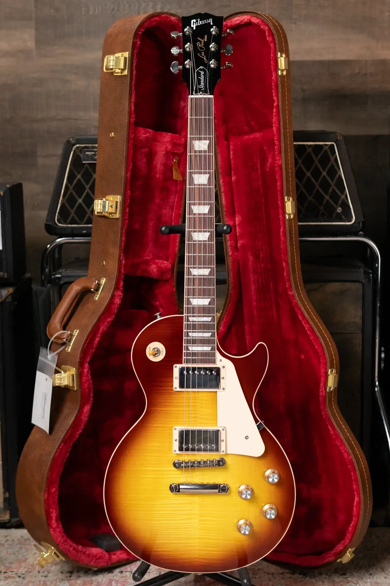 Gibson Les Paul Standard 60s Electric Guitar - Iced Tea with Hardshell Case