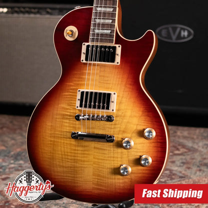 Gibson Les Paul Standard 60s Faded Electric Guitar - Vintage Bourbon Sunburst with Hardshell Case - Used