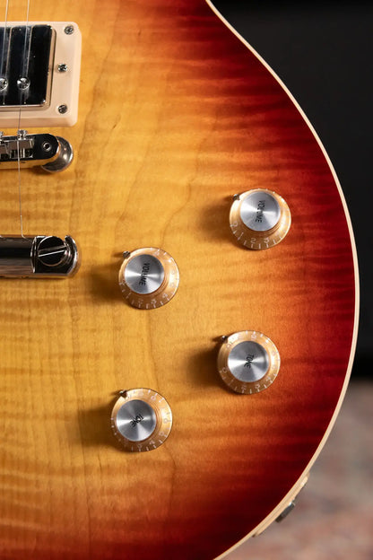Gibson Les Paul Standard 60s Faded Electric Guitar - Vintage Bourbon Sunburst with Hardshell Case - Used