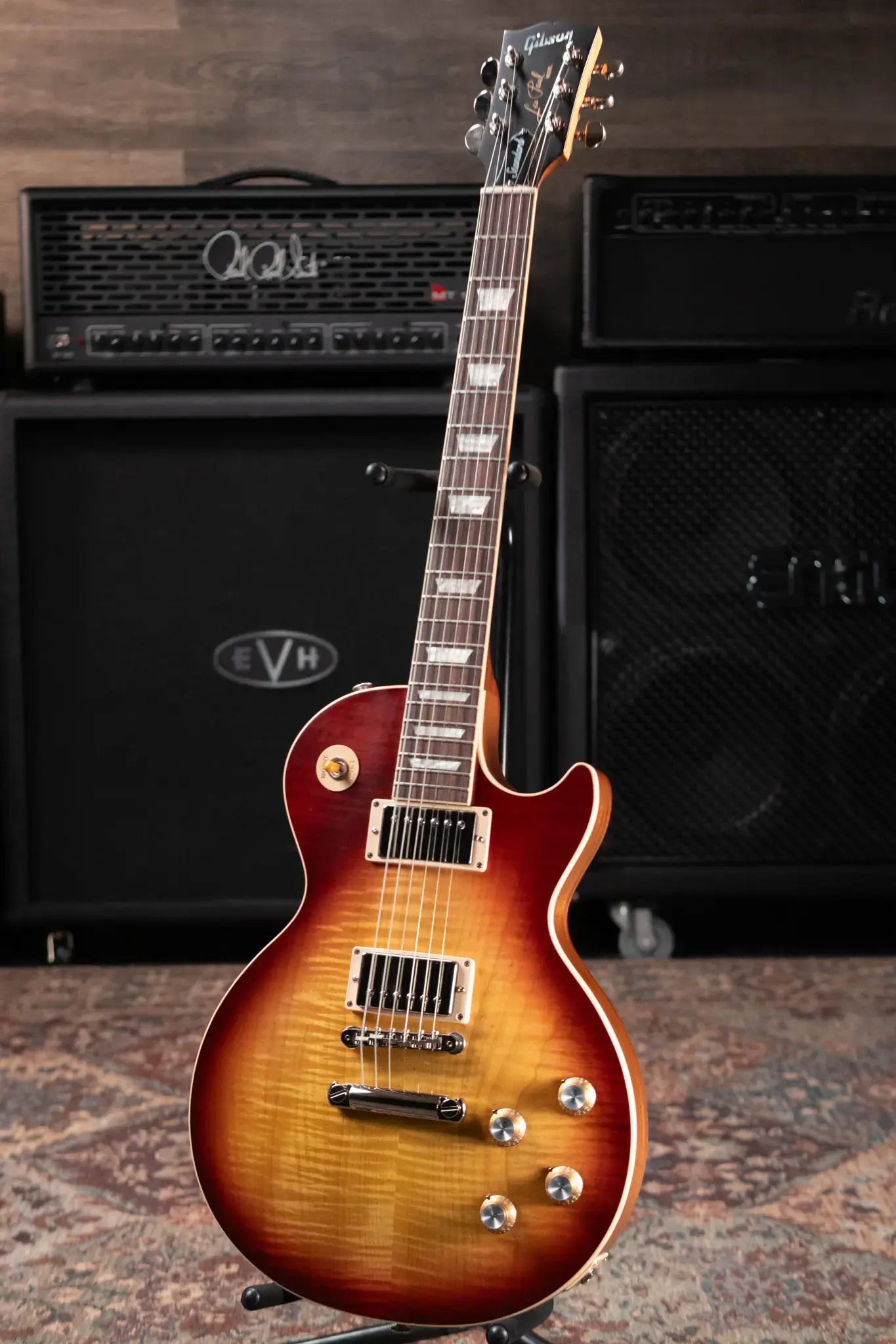 Gibson Les Paul Standard 60s Faded Electric Guitar - Vintage Bourbon Sunburst with Hardshell Case - Used