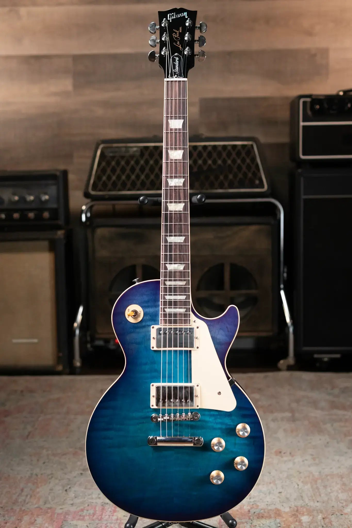 Gibson Les Paul Standard 60s Figured Top - Blueberry Burst with Hardshell Case