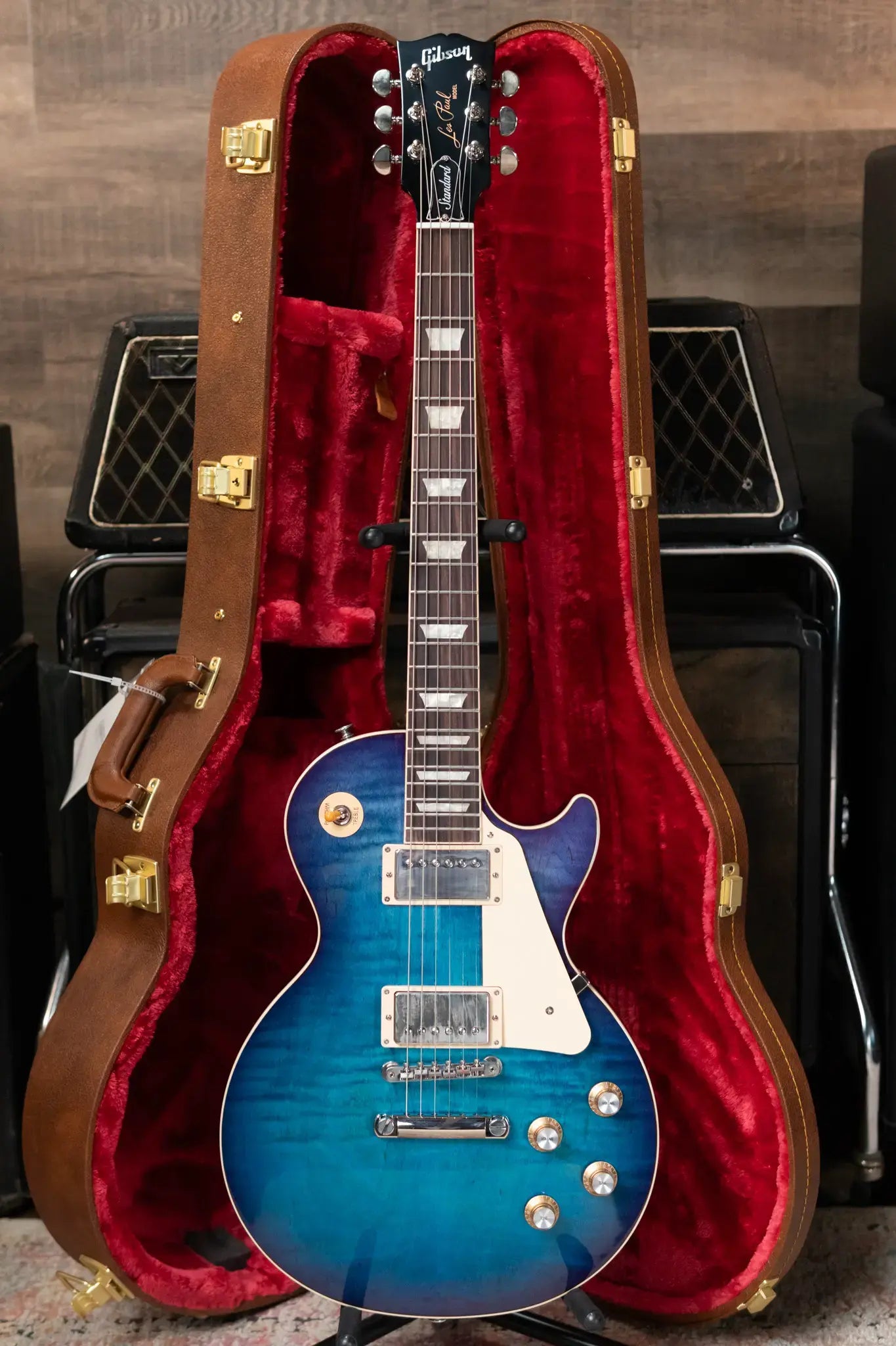 Gibson Les Paul Standard 60s Figured Top - Blueberry Burst with Hardshell Case