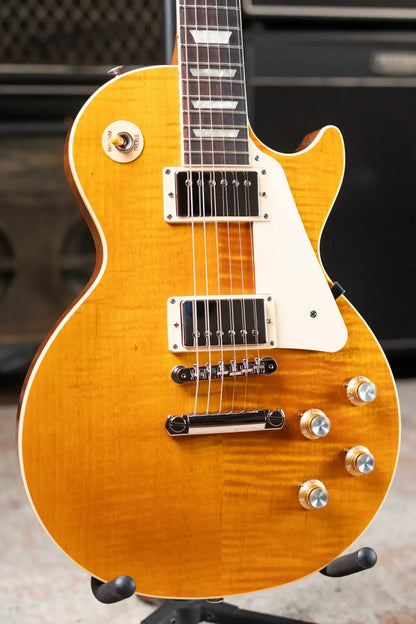 Gibson Les Paul Standard '60s Figured Top Electric Guitar - Honey Amber with Hardshell Case