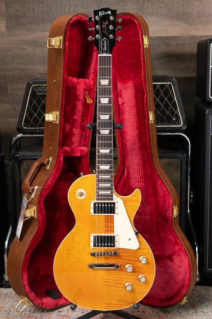 Gibson Les Paul Standard '60s Figured Top Electric Guitar - Honey Amber with Hardshell Case