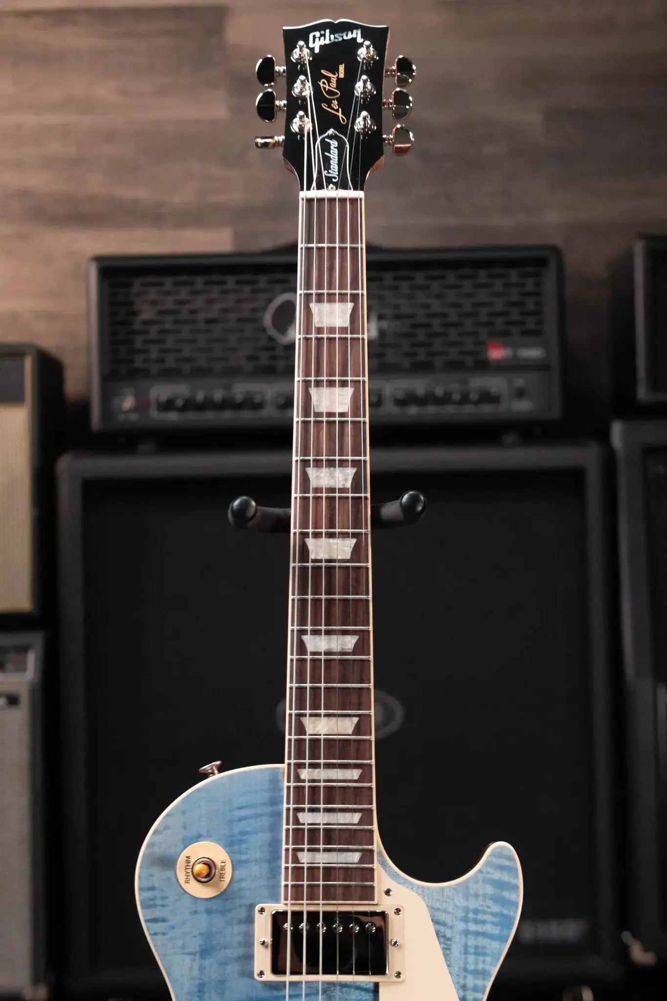 Gibson Les Paul Standard 60s Figured Top Electric Guitar - Ocean Blue with Hardshell Case