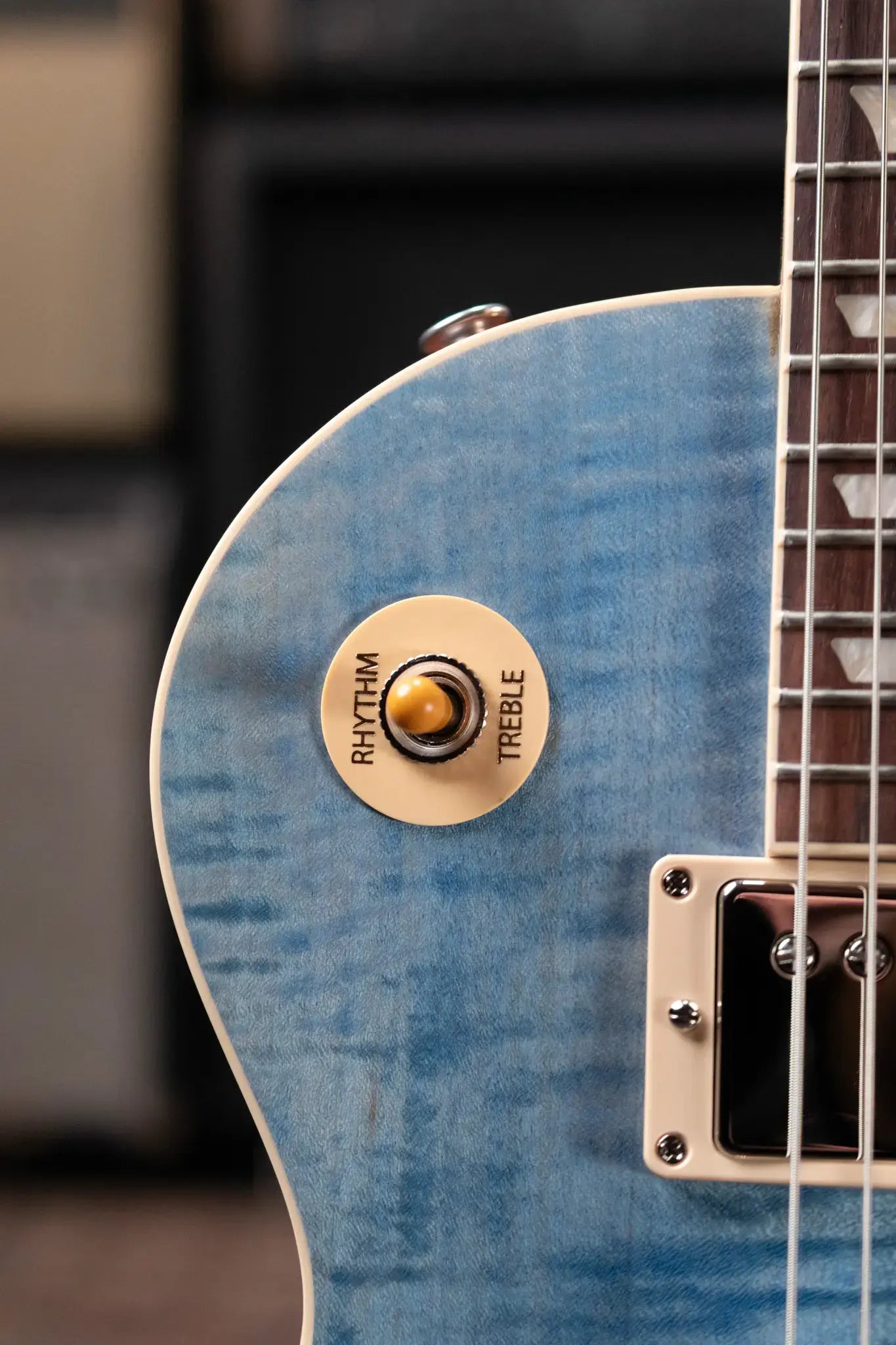 Gibson Les Paul Standard 60s Figured Top Electric Guitar - Ocean Blue with Hardshell Case