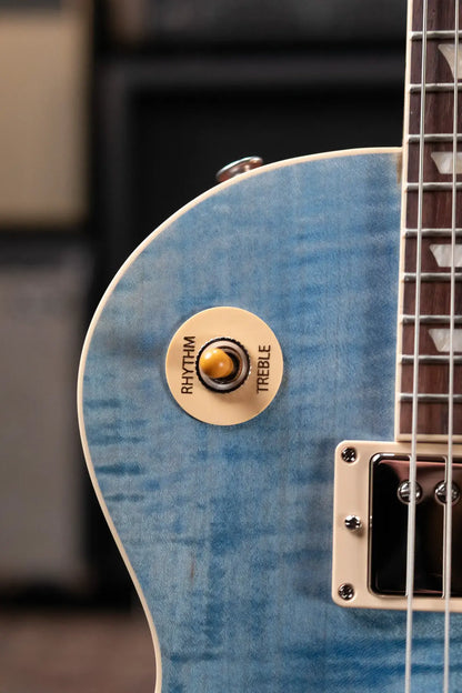 Gibson Les Paul Standard 60s Figured Top Electric Guitar - Ocean Blue with Hardshell Case