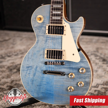 Gibson Les Paul Standard '60s Figured Top Electric Guitar - Ocean Blue with Hardshell Case