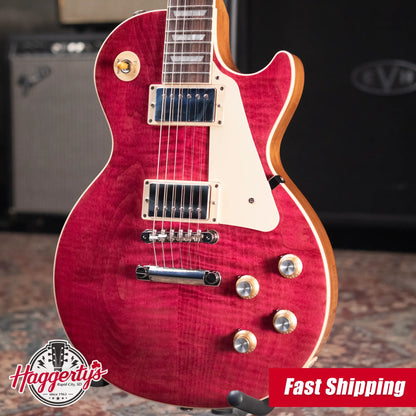 Gibson Les Paul Standard '60s Figured Top Electric Guitar - Translucent Fuchsia with Hardshell Case