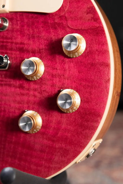 Gibson Les Paul Standard '60s Figured Top Electric Guitar - Translucent Fuchsia with Hardshell Case