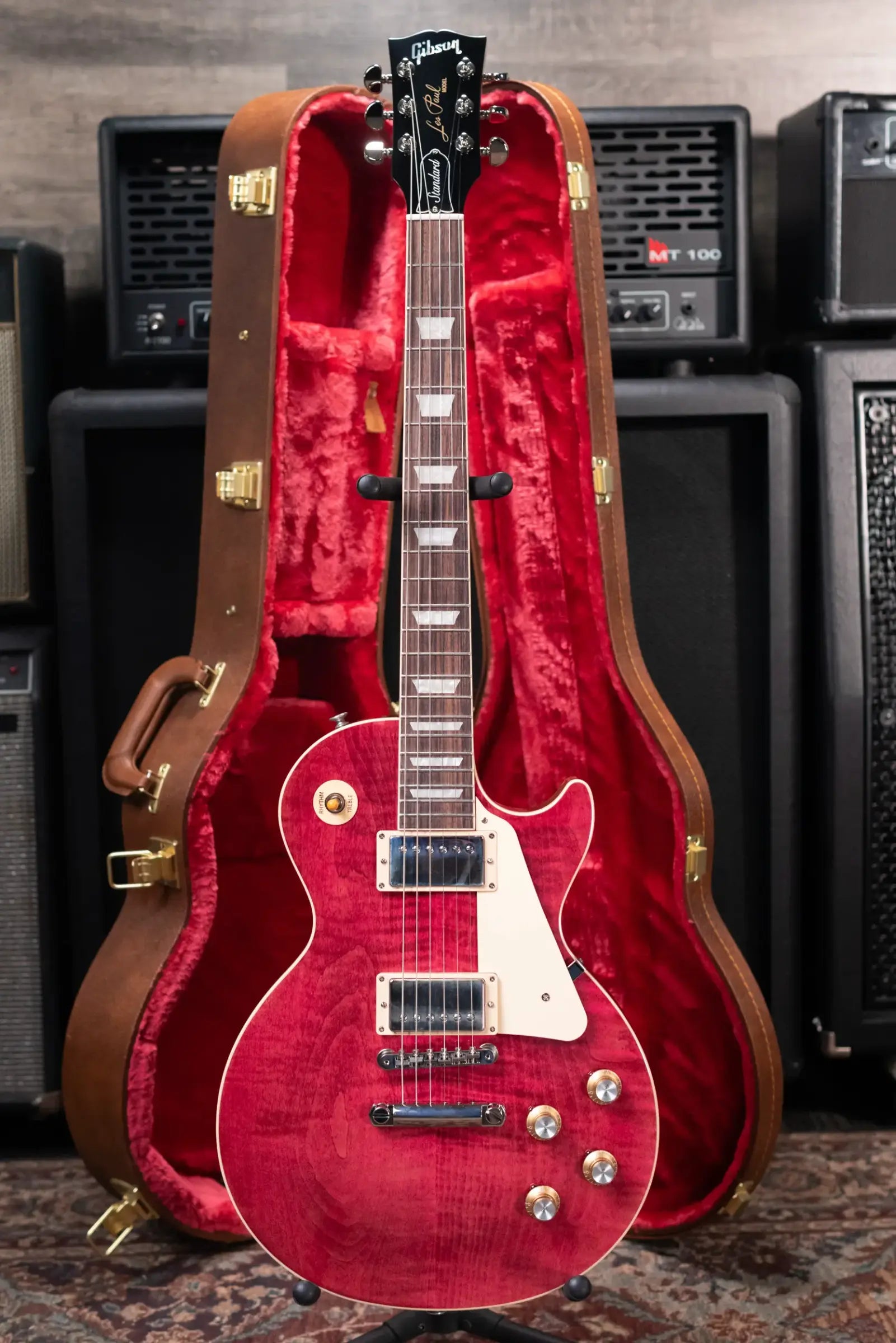 Gibson Les Paul Standard '60s Figured Top Electric Guitar - Translucent Fuchsia with Hardshell Case