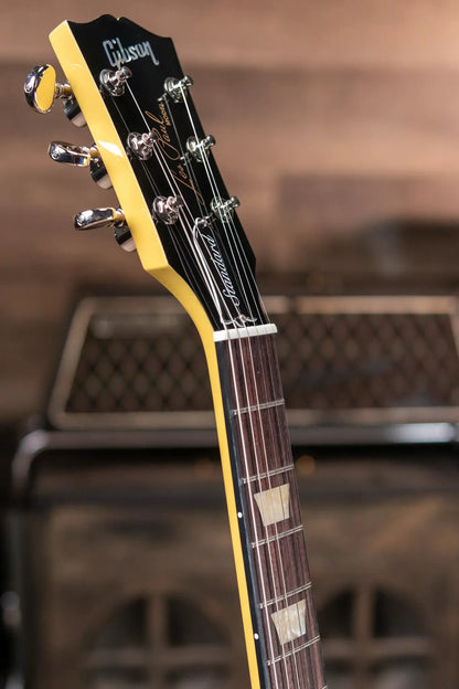 Gibson Les Paul Standard 60s Mahogany Top Electric Guitar - TV Yellow with Hardshell Case