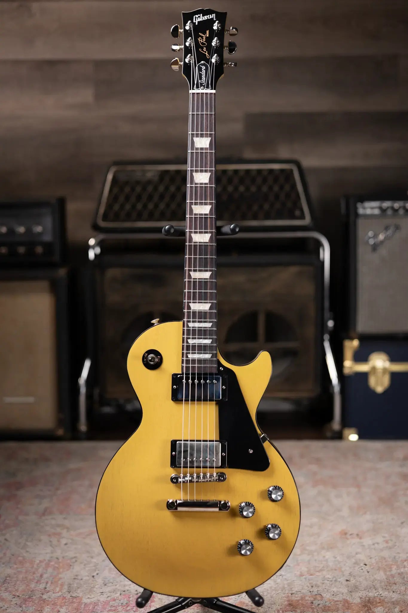 Gibson Les Paul Standard 60s Mahogany Top - TV Yellow with Hardshell Case