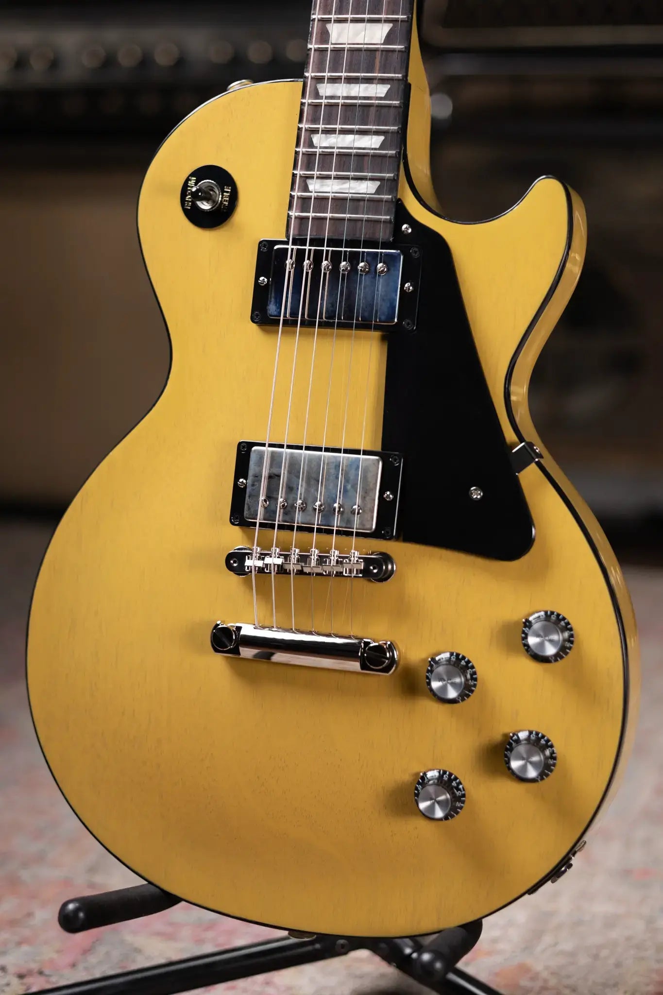 Gibson Les Paul Standard 60s Mahogany Top - TV Yellow with Hardshell Case