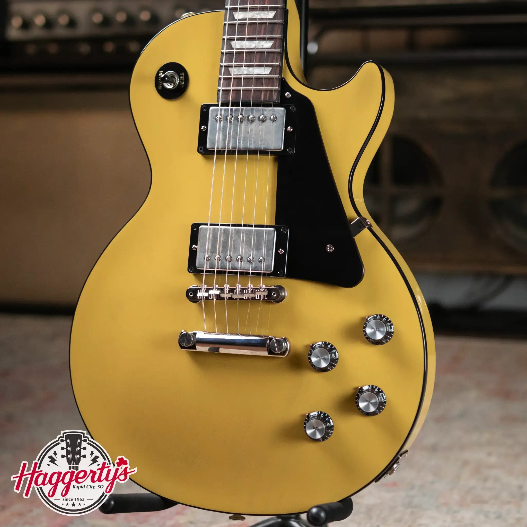 Gibson Les Paul Standard 60s Mahogany Top - TV Yellow with Hardshell Case