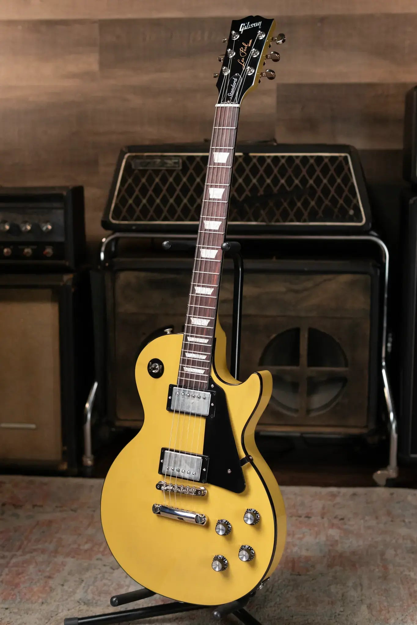 Gibson Les Paul Standard 60s Mahogany Top - TV Yellow with Hardshell Case