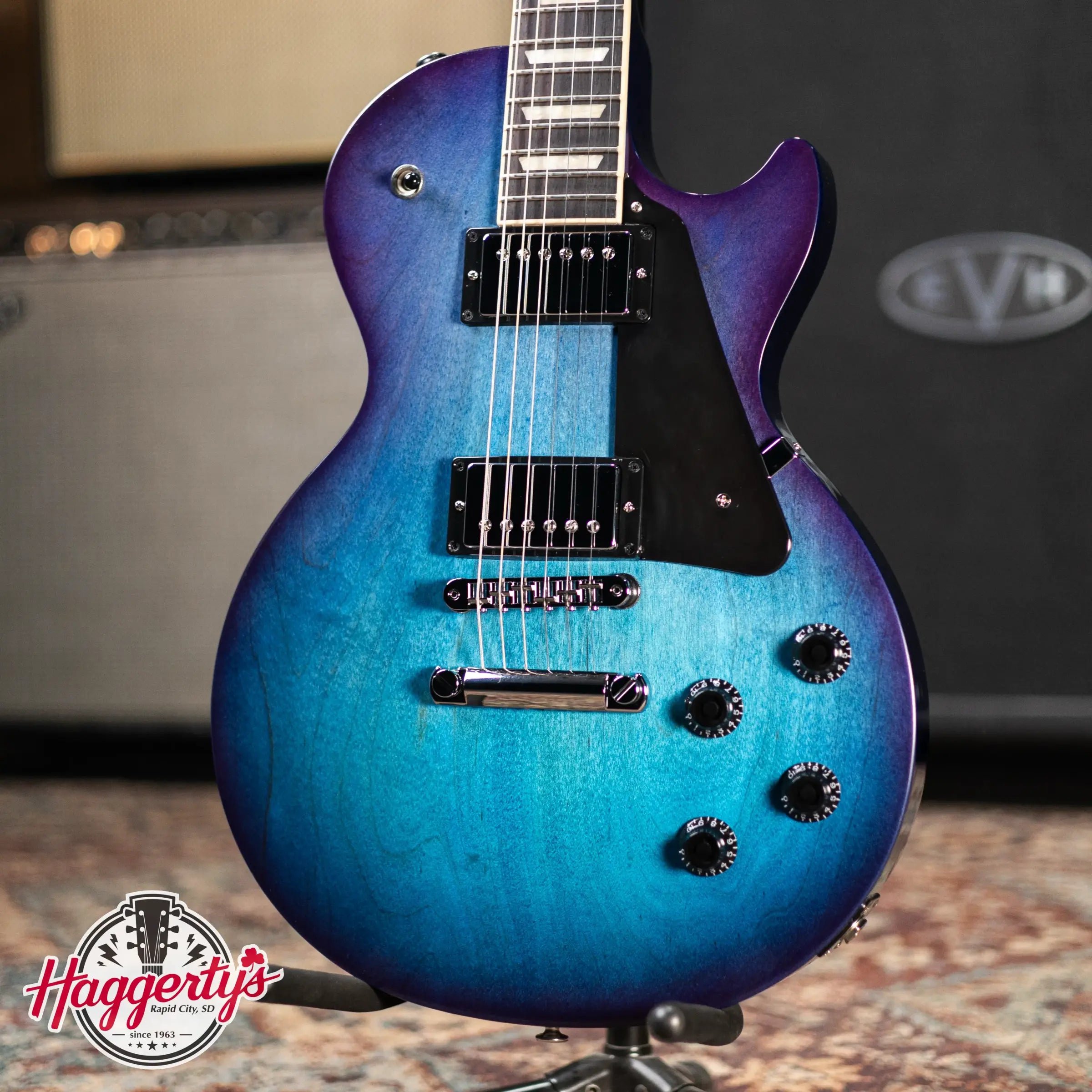 Gibson Les Paul Studio Electric Guitar - Blueberry Burst with Gig Bag