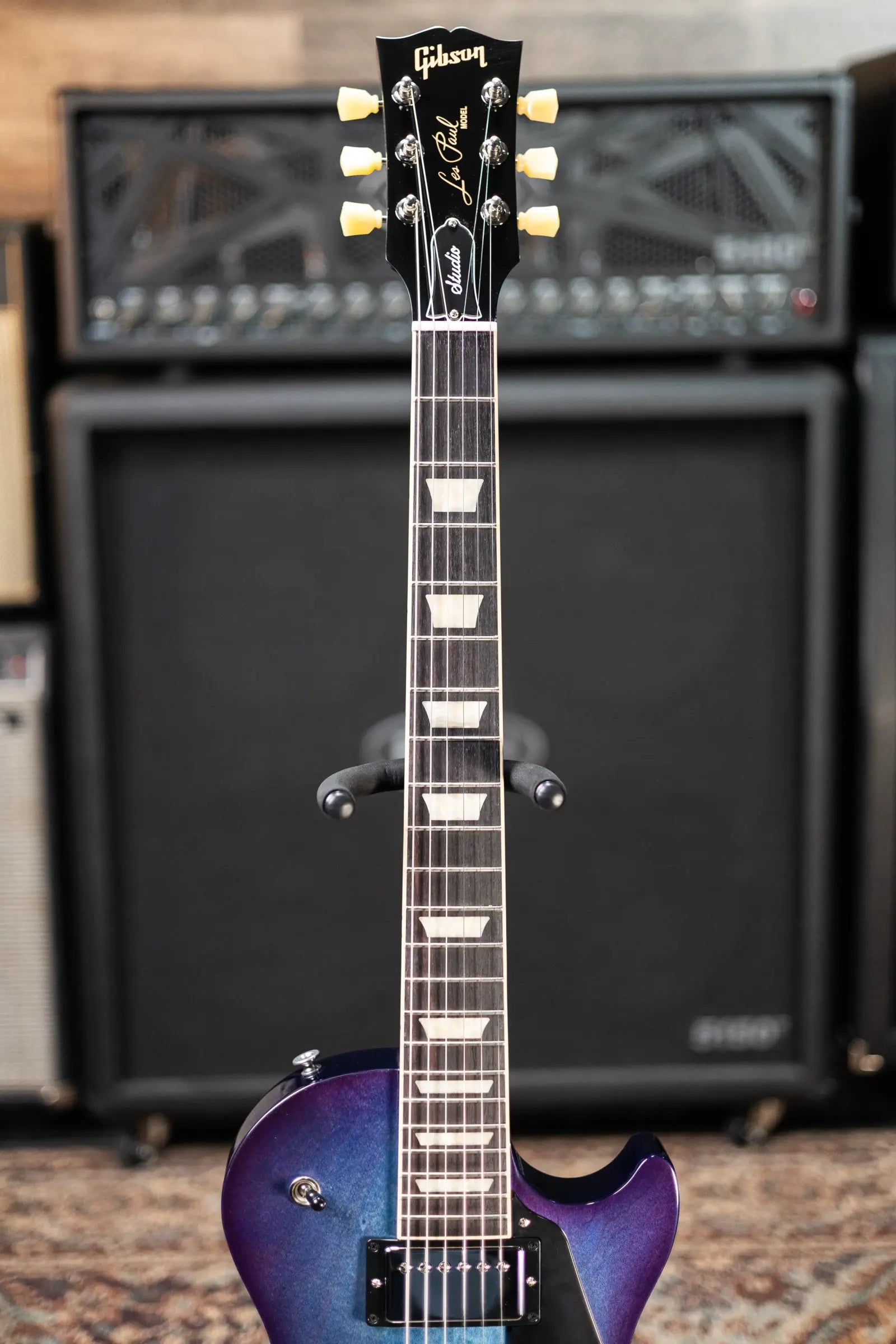 Gibson Les Paul Studio Electric Guitar - Blueberry Burst with Gig Bag