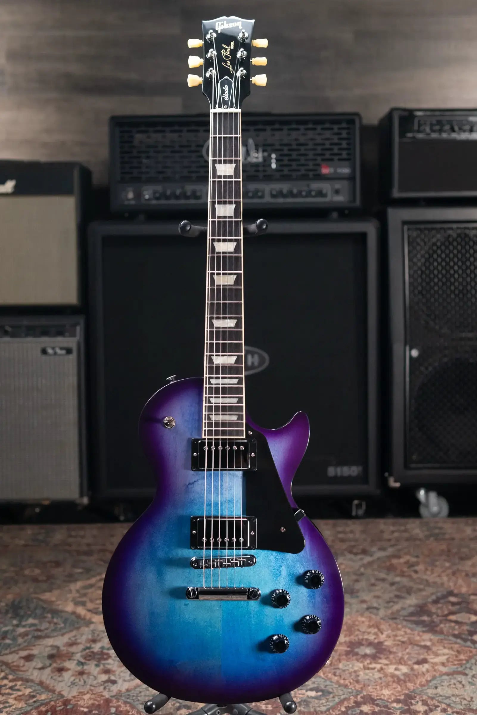 Gibson Les Paul Studio Electric Guitar - Blueberry Burst with Gig Bag
