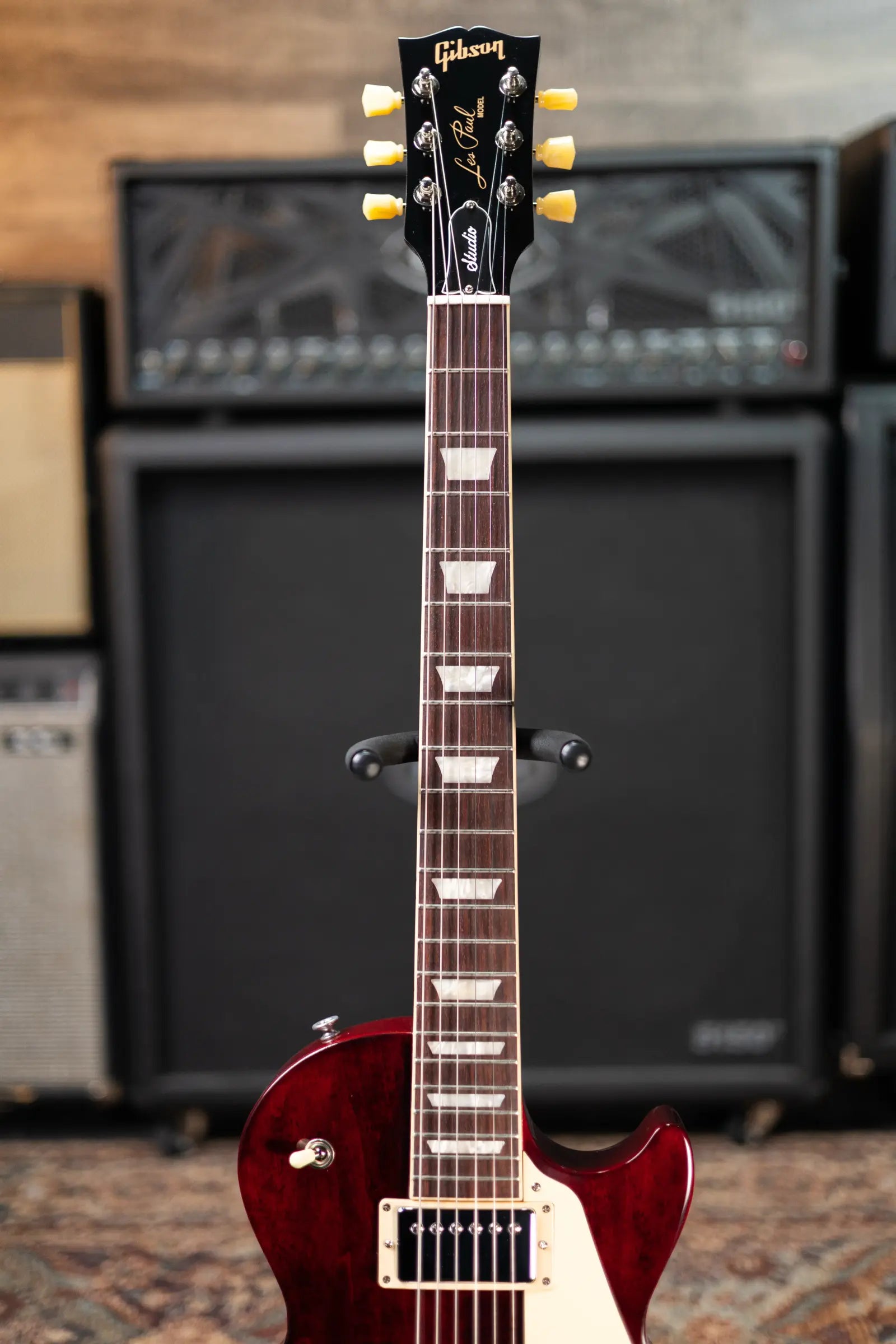 Gibson Les Paul Studio Electric Guitar - Wine Red with Gig Bag