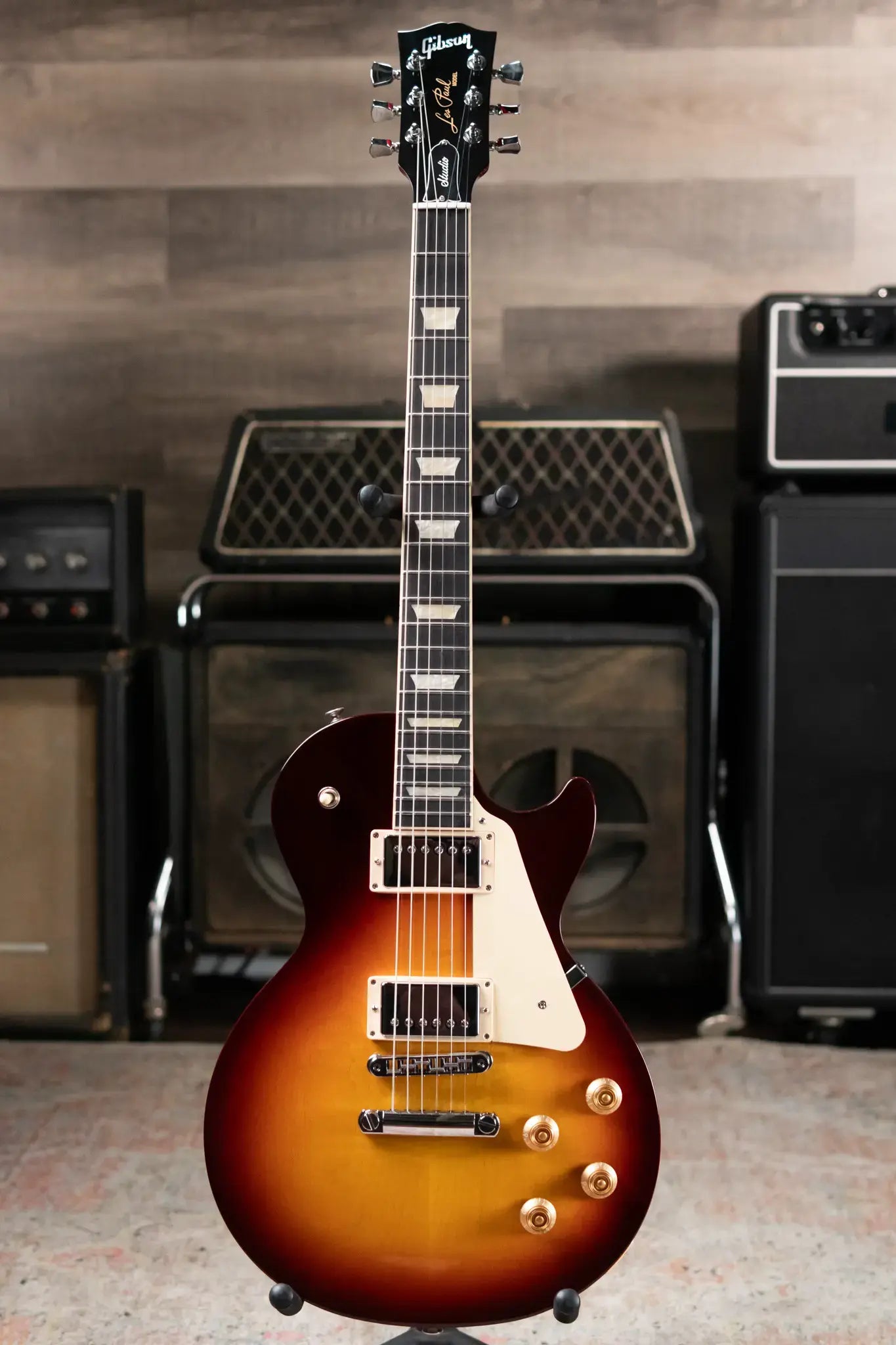 Gibson Les Paul Studio Session Electric Guitar - Bourbon Burst with Gig Bag