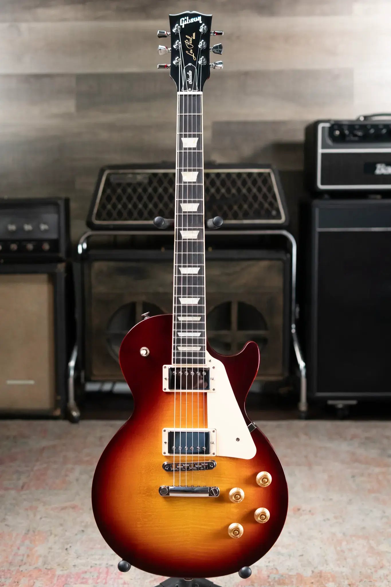 Gibson Les Paul Studio Session Electric Guitar - Bourbon Burst with Gig Bag