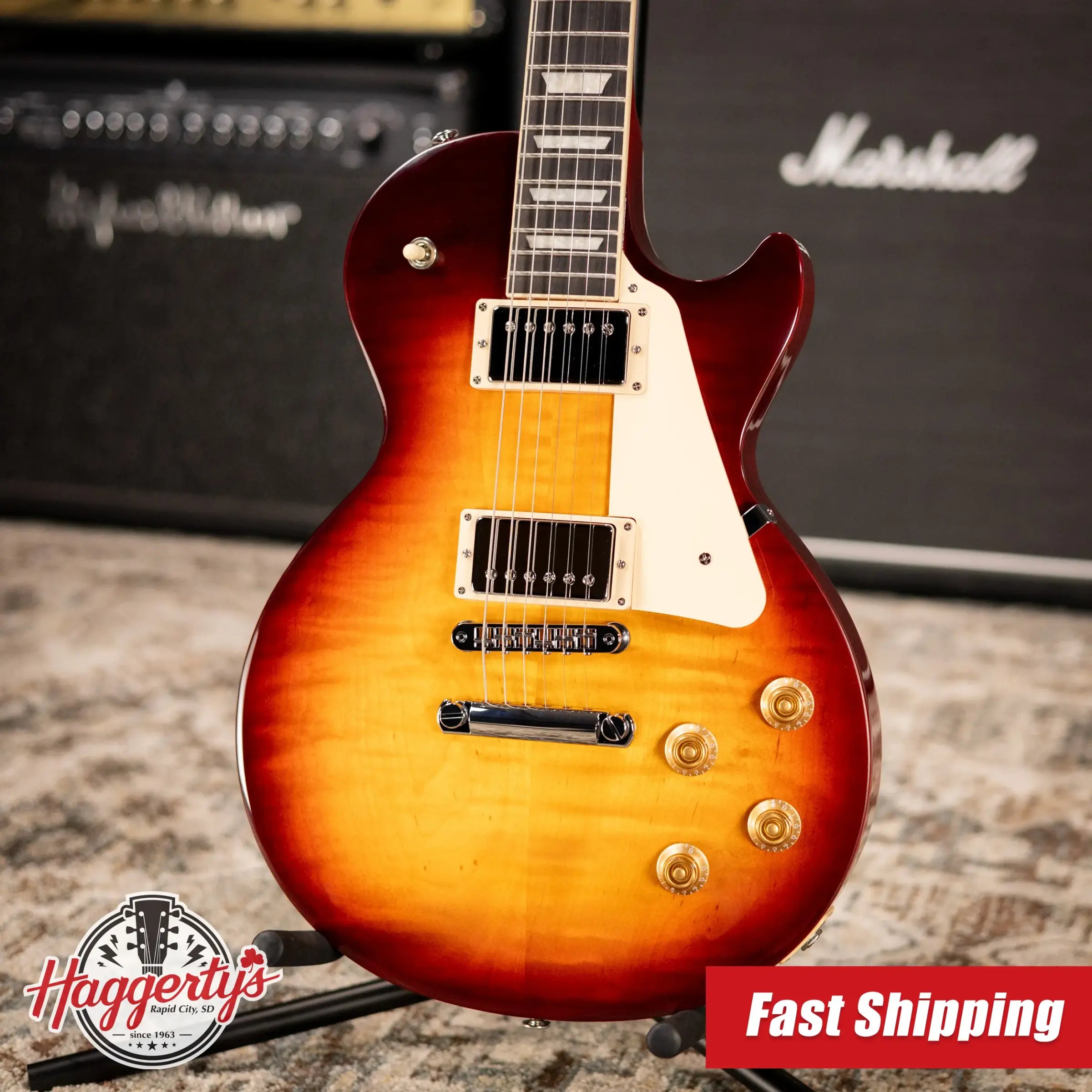 Gibson Les Paul Studio Session Electric Guitar - Bourbon Burst with Softshell Gig Bag