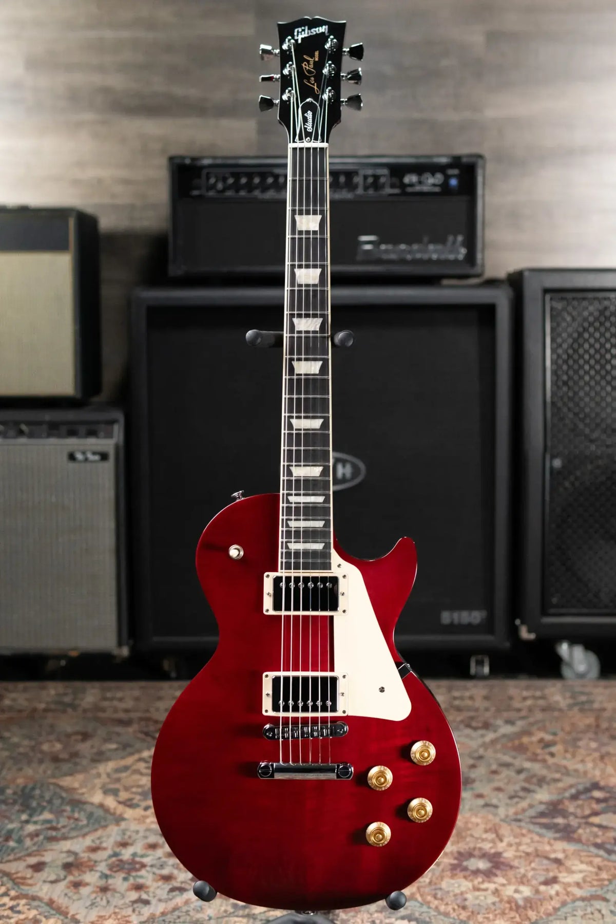 Gibson Les Paul Studio Session Electric Guitar - Cherry with Softshell Gig Bag
