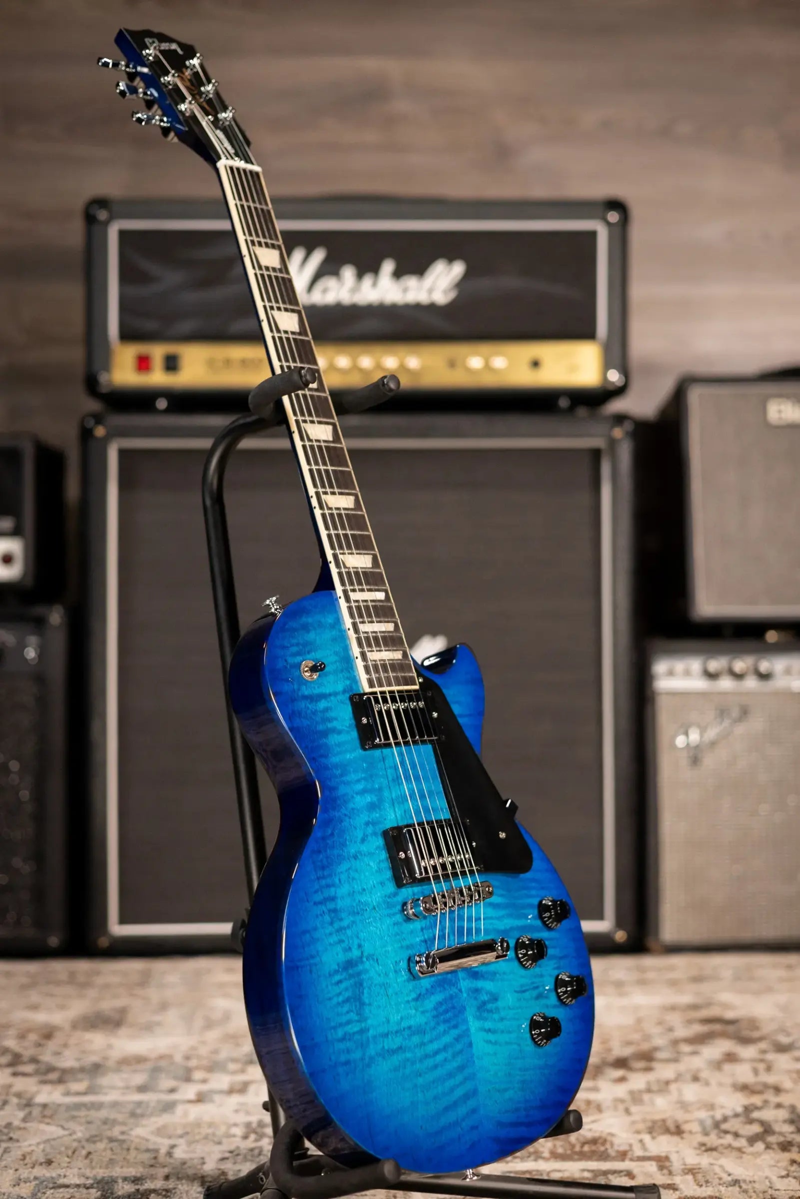 Gibson Les Paul Studio Session Electric Guitar - Cobalt Burst with Deluxe Gig Bag