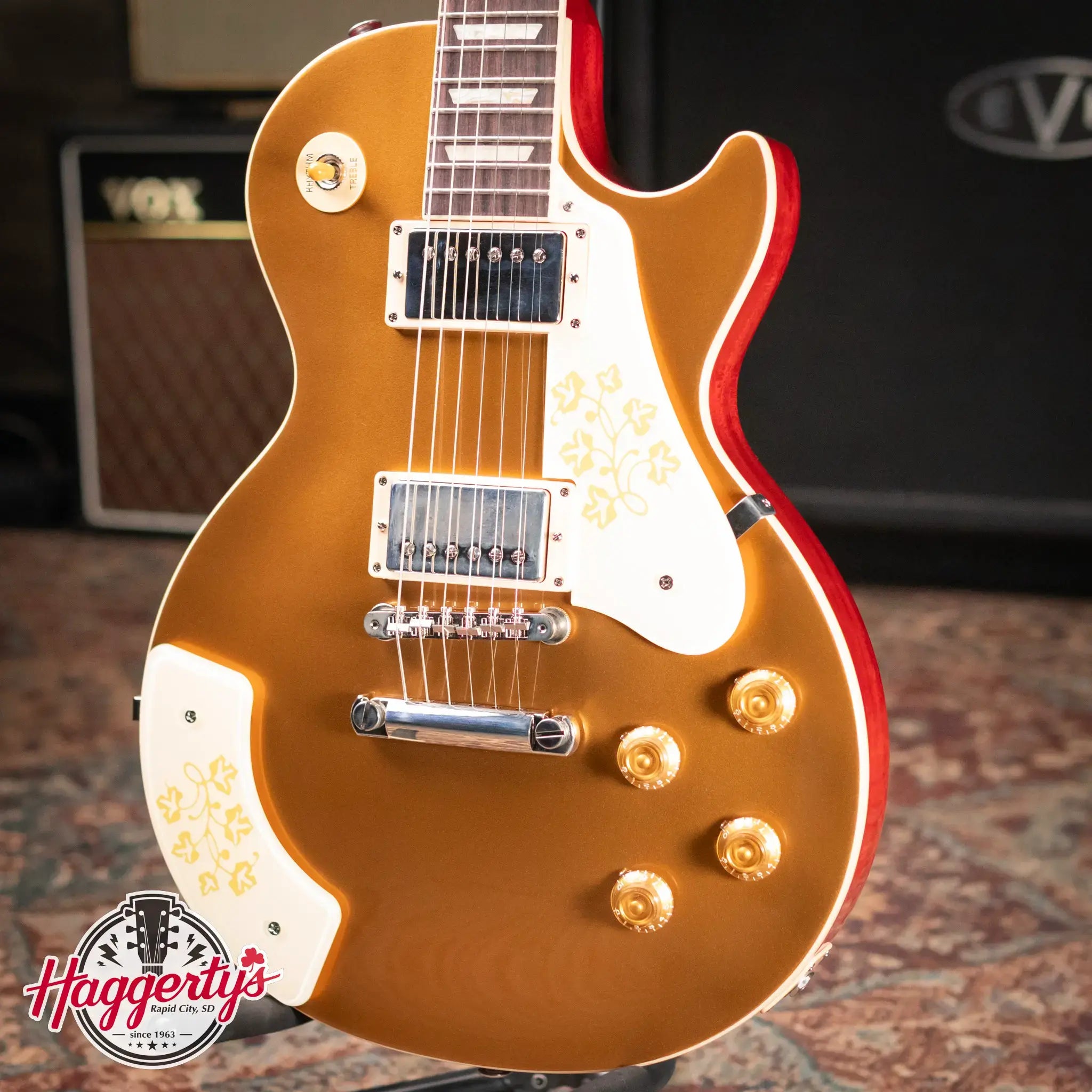 Gibson Mary Ford Signature Les Paul Standard Electric Guitar - Gold Top/Cherry Back with Hardshell Case