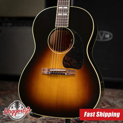 Gibson Nathaniel Rateliff Signature LG-2 Western Acoustic/Electric Guitar - Vintage Sunburst with Hardshell Case