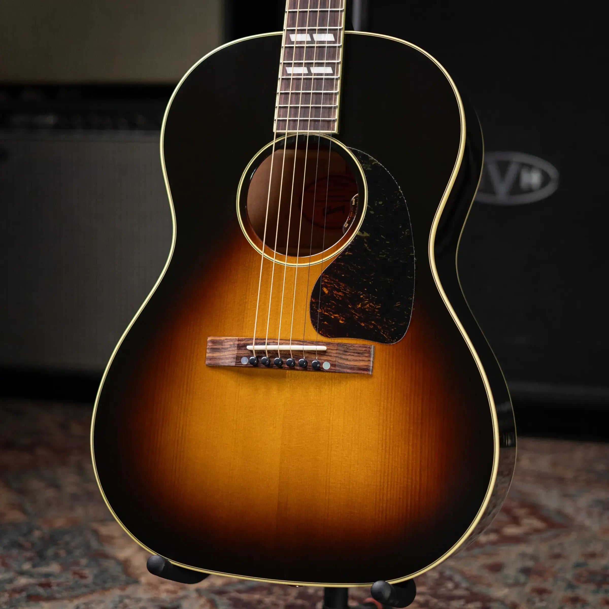 Gibson Nathaniel Rateliff Signature LG-2 Western Acoustic/Electric Guitar - Vintage Sunburst with Hardshell Case