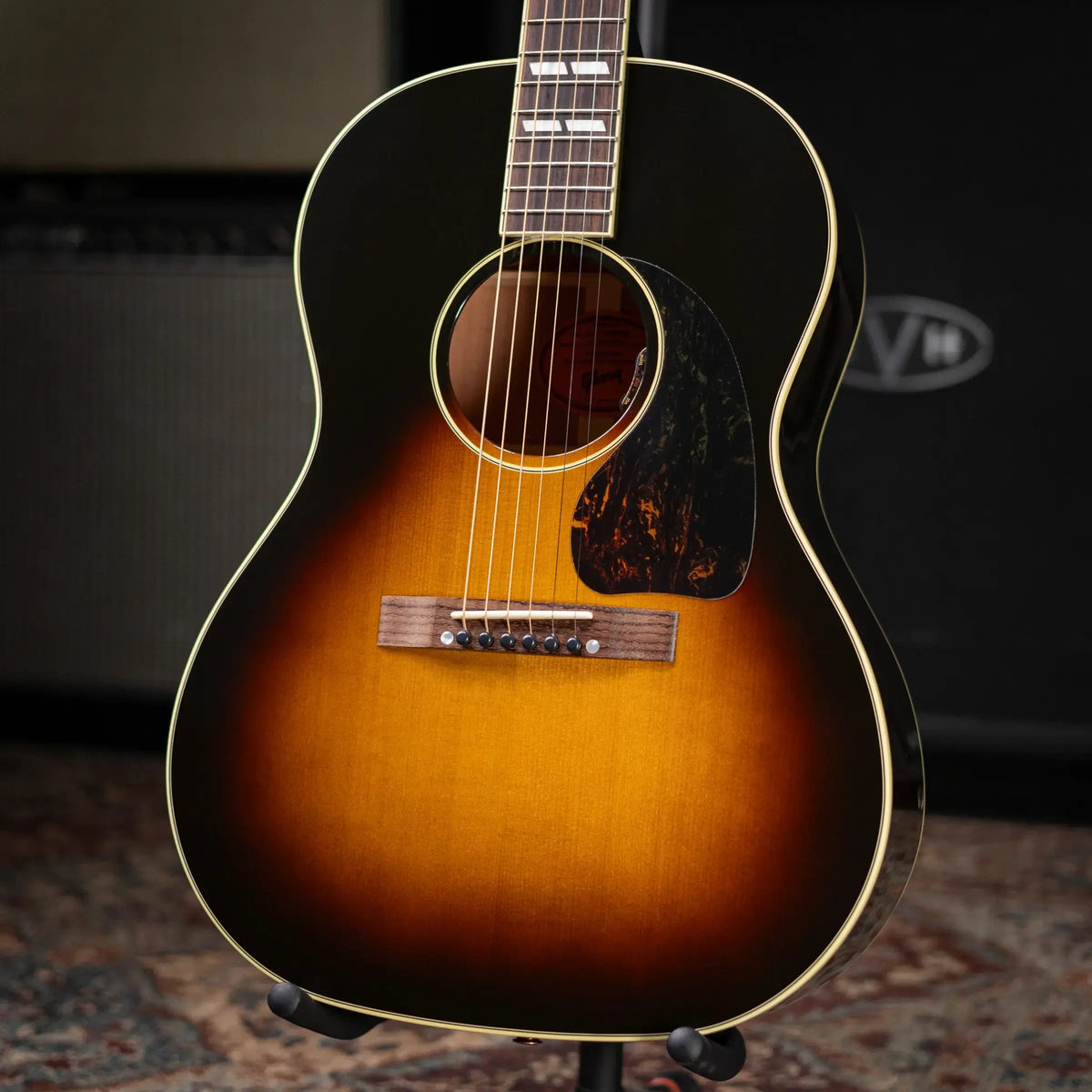 Gibson Nathaniel Rateliff Signature LG-2 Western Acoustic/Electric Guitar - Vintage Sunburst with Hardshell Case