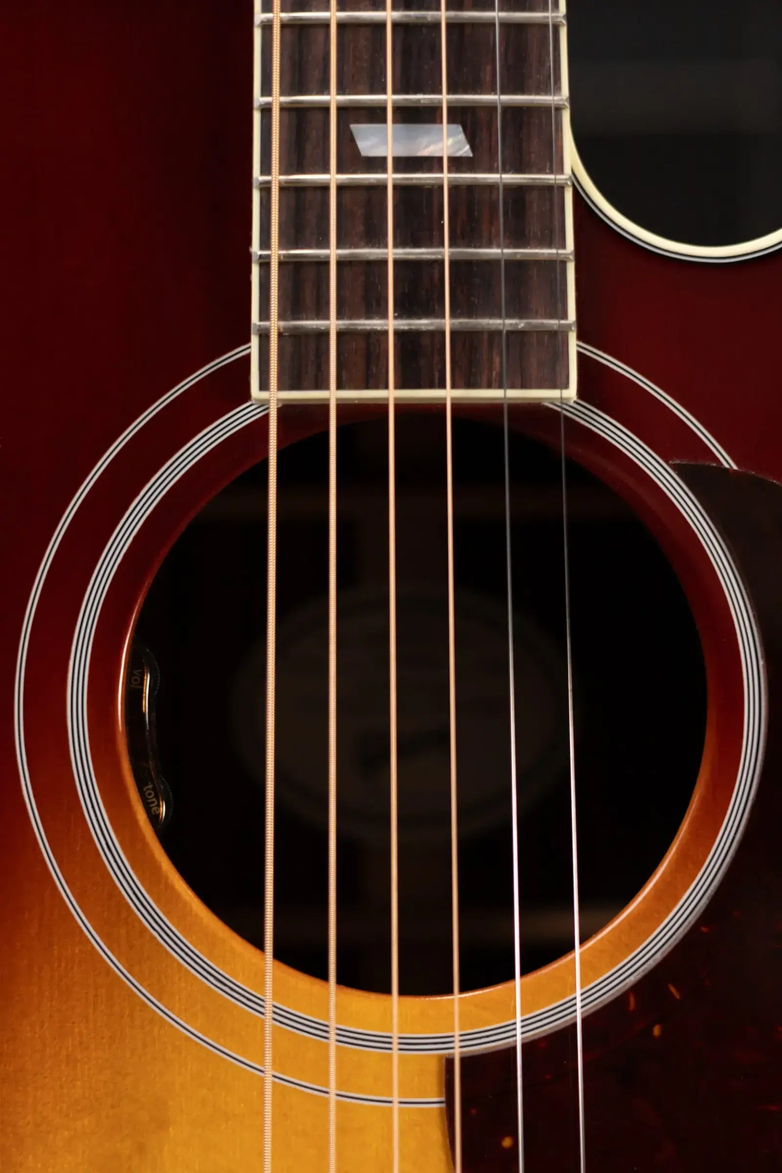 Gibson Parlor Rosewood EC Acoustic/Electric Guitar - Rosewood Burst with Hardshell Case