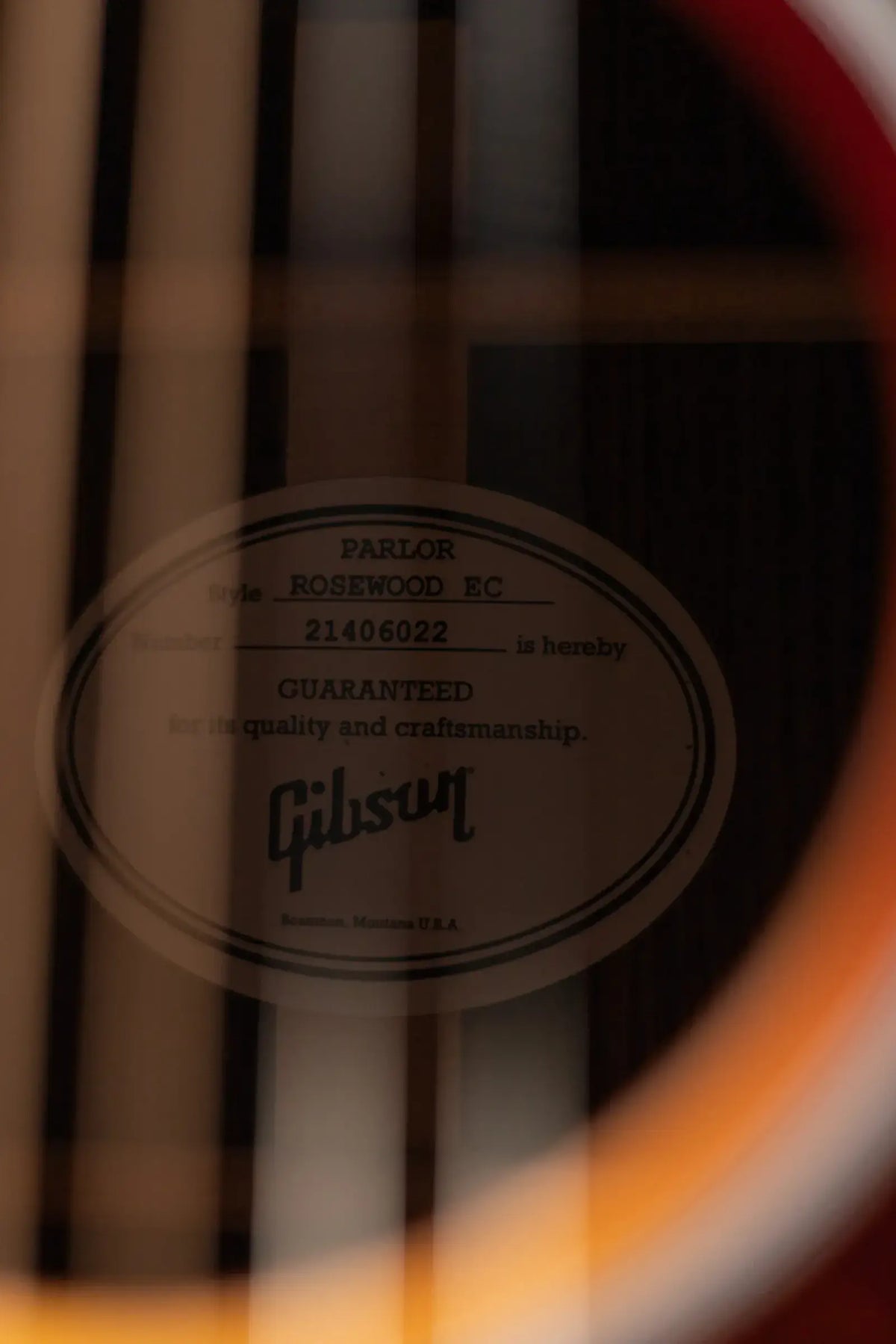 Gibson Parlor Rosewood EC Acoustic/Electric Guitar - Rosewood Burst with Hardshell Case