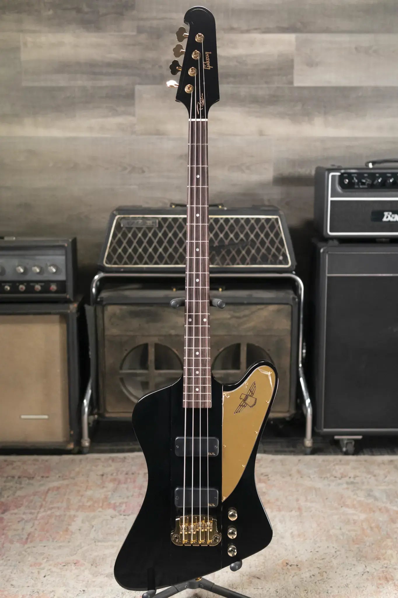 Gibson Rex Brown Signature Thunderbird Bass - Ebony with Hardshell Case