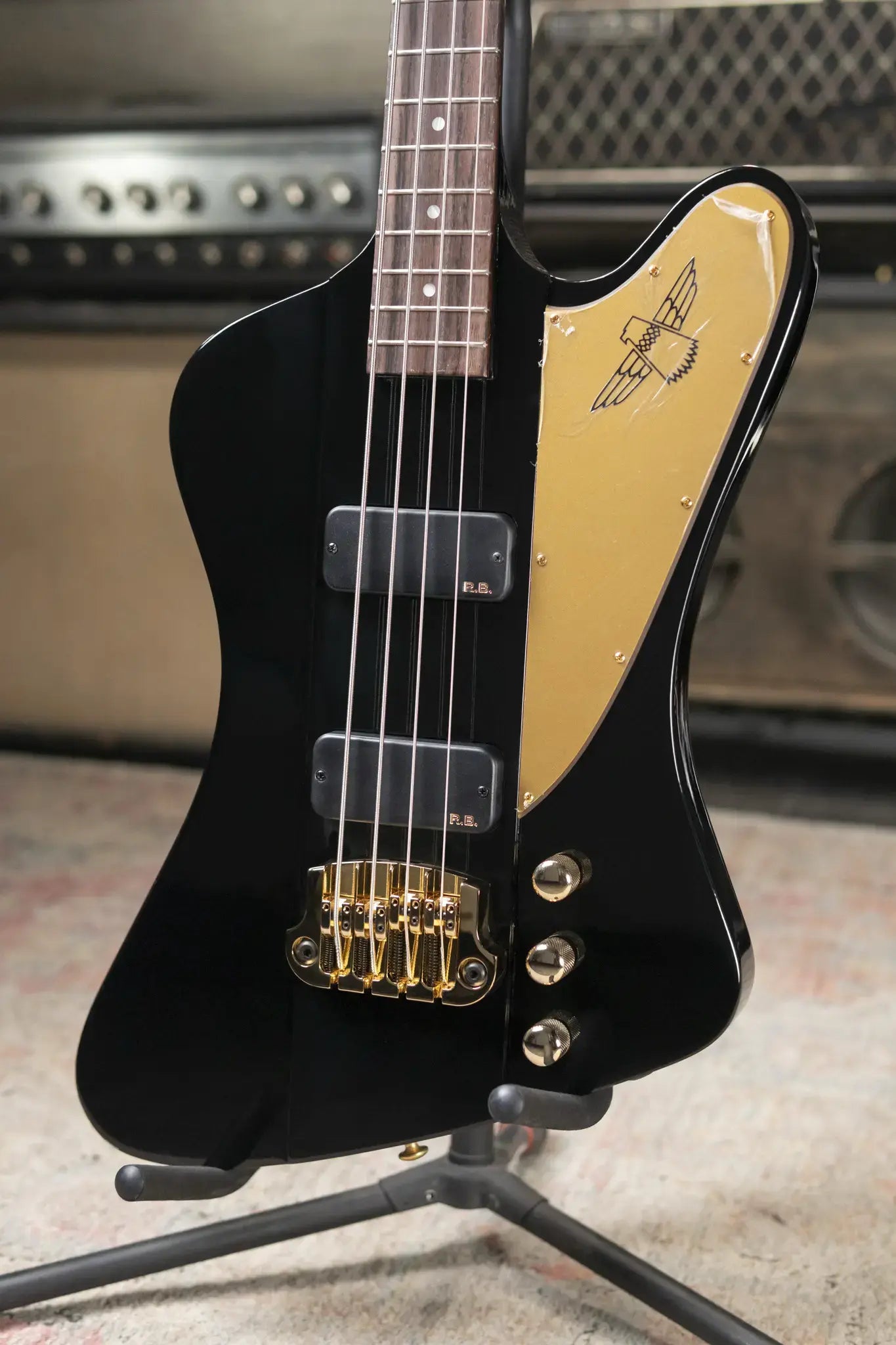Gibson Rex Brown Signature Thunderbird Bass - Ebony with Hardshell Case