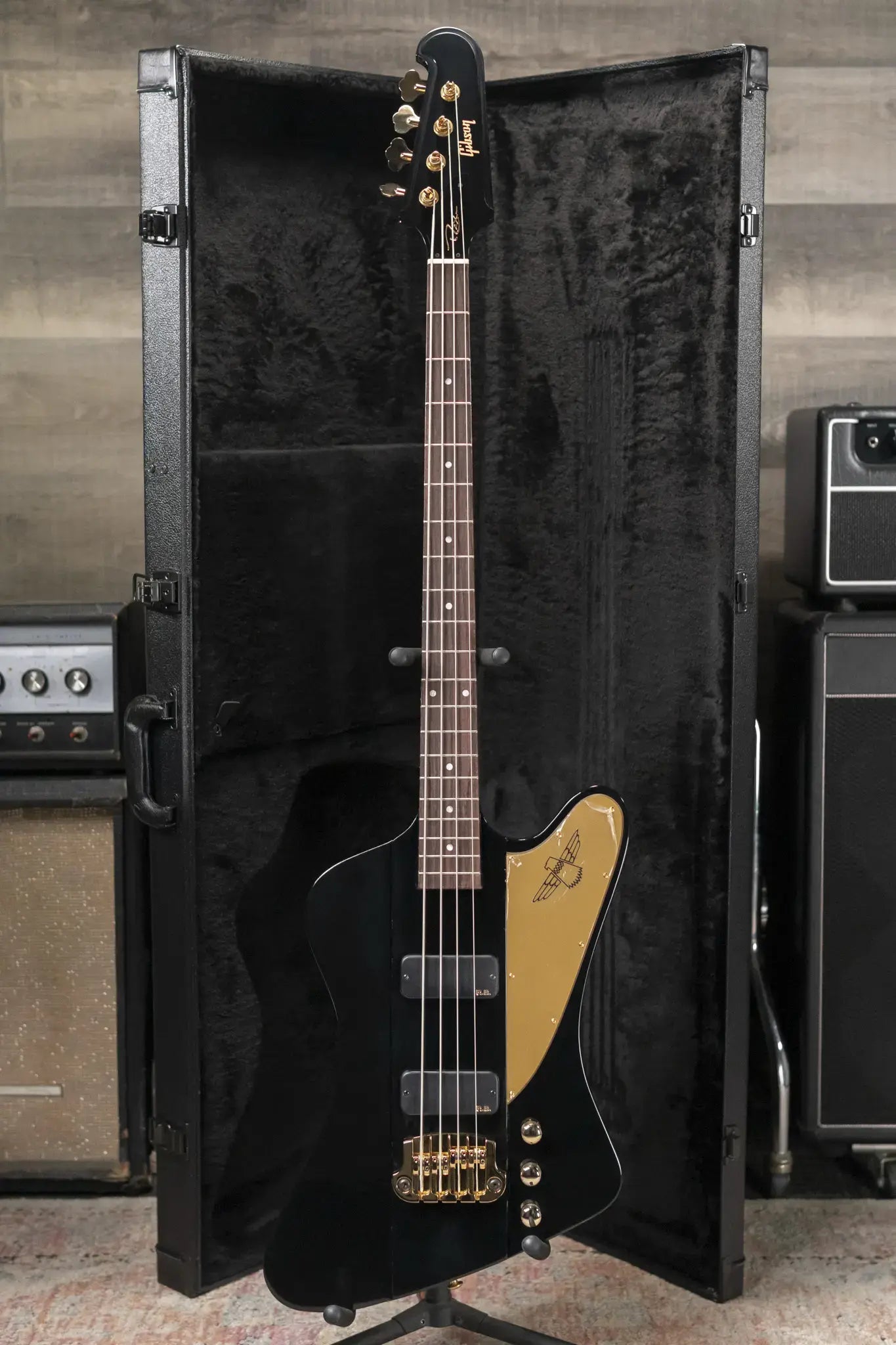 Gibson Rex Brown Signature Thunderbird Bass - Ebony with Hardshell Case