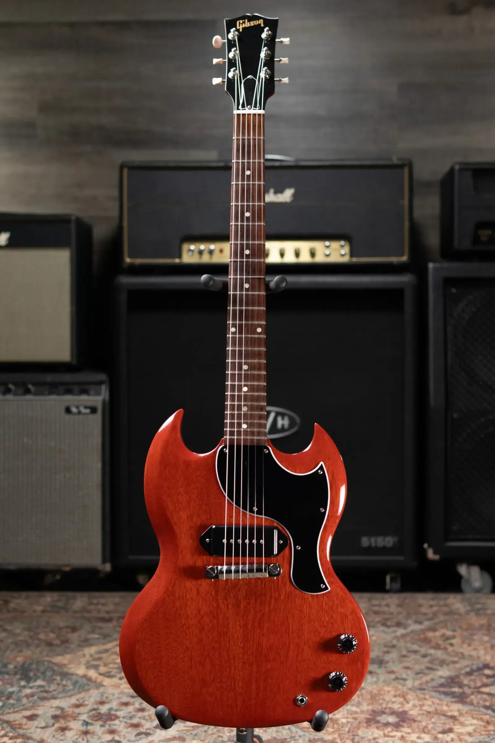 Gibson SG Junior Electric Guitar - Vintage Cherry with Hardshell Case - Used