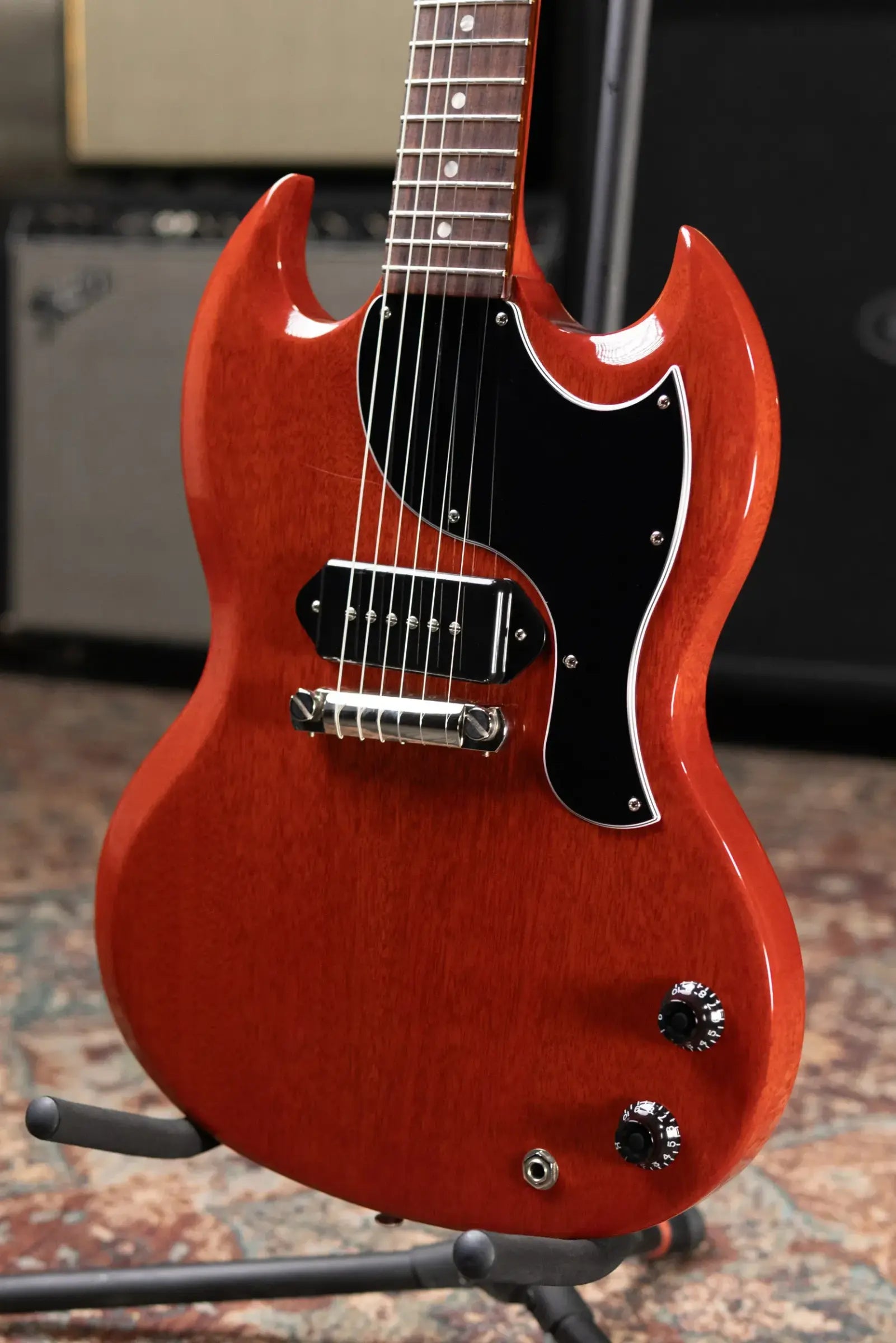 Gibson SG Junior Electric Guitar - Vintage Cherry with Hardshell Case - Used