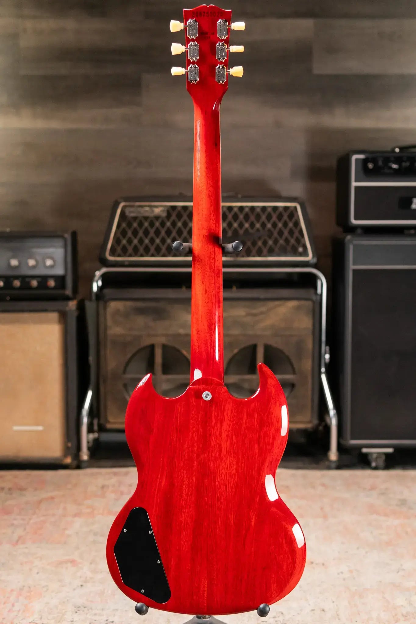 Gibson SG Standard '61 Maestro Vibrola Electric Guitar - Vintage Cherry with Hardshell Case