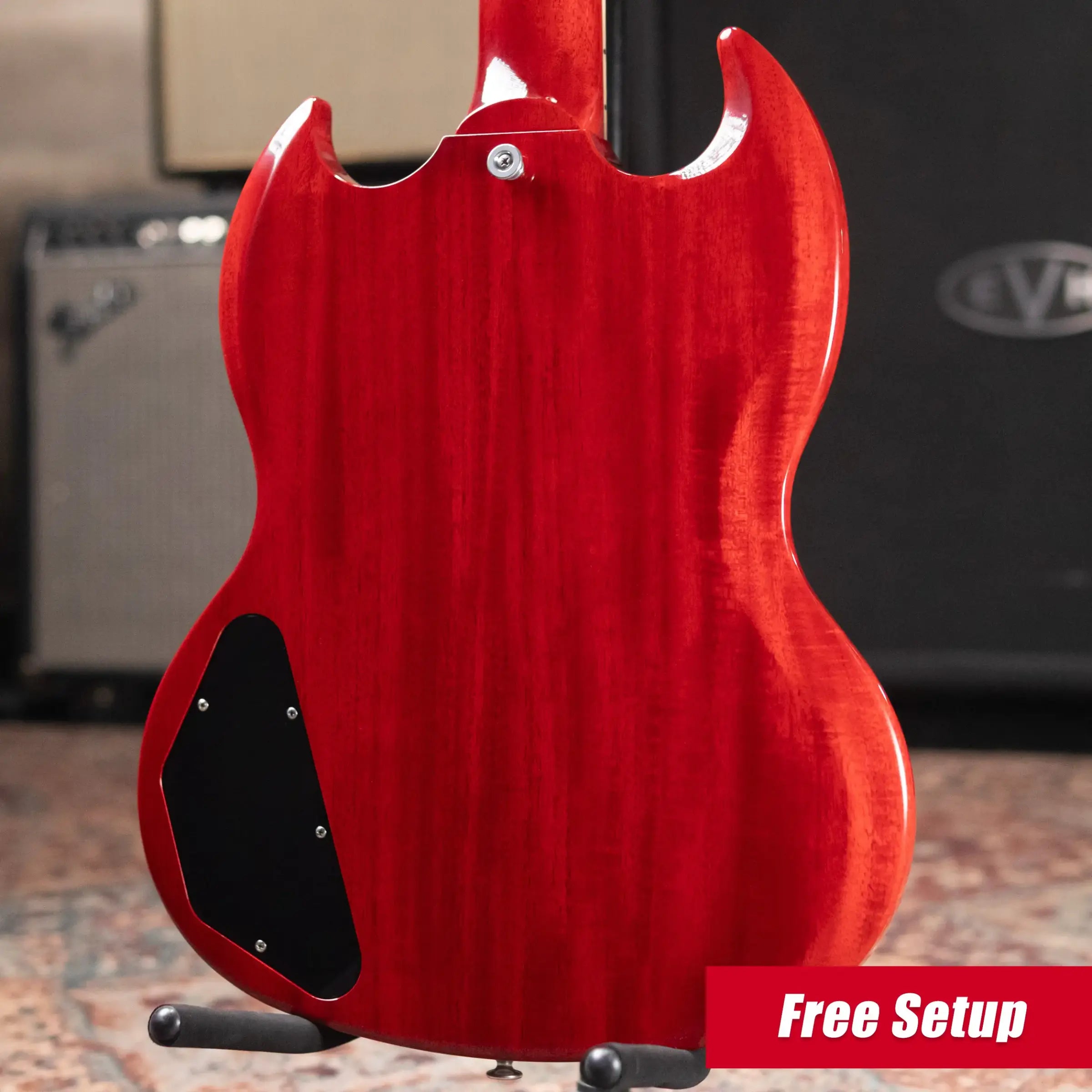 Gibson SG Standard '61 Maestro Vibrola Electric Guitar - Vintage Cherry with Hardshell Case