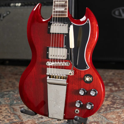 Gibson SG Standard '61 Maestro Vibrola Electric Guitar - Vintage Cherry with Hardshell Case