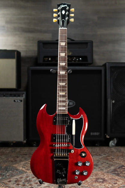 Gibson SG Standard '61 Maestro Vibrola Electric Guitar - Vintage Cherry with Hardshell Case